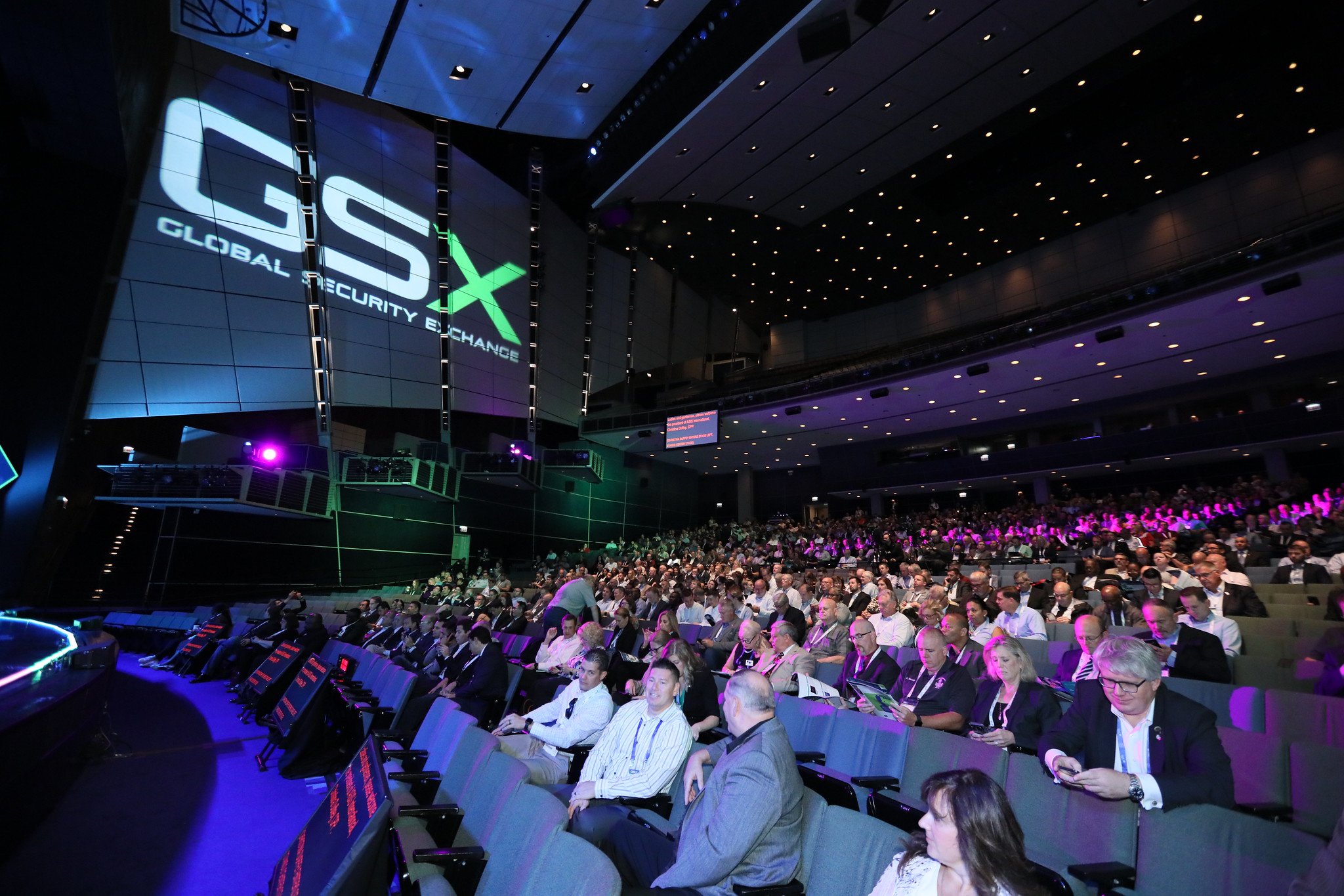 Stage full of audience at GSX (Global Security Exchange)