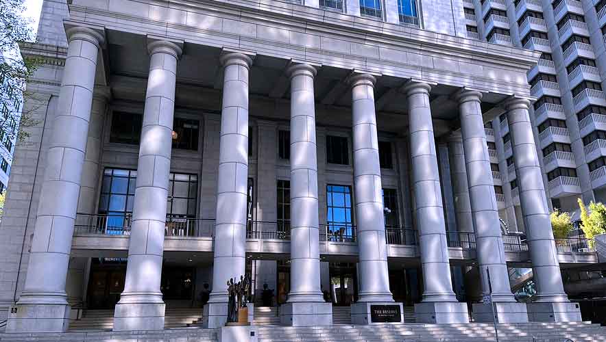 Front façade of Bently Reserve building