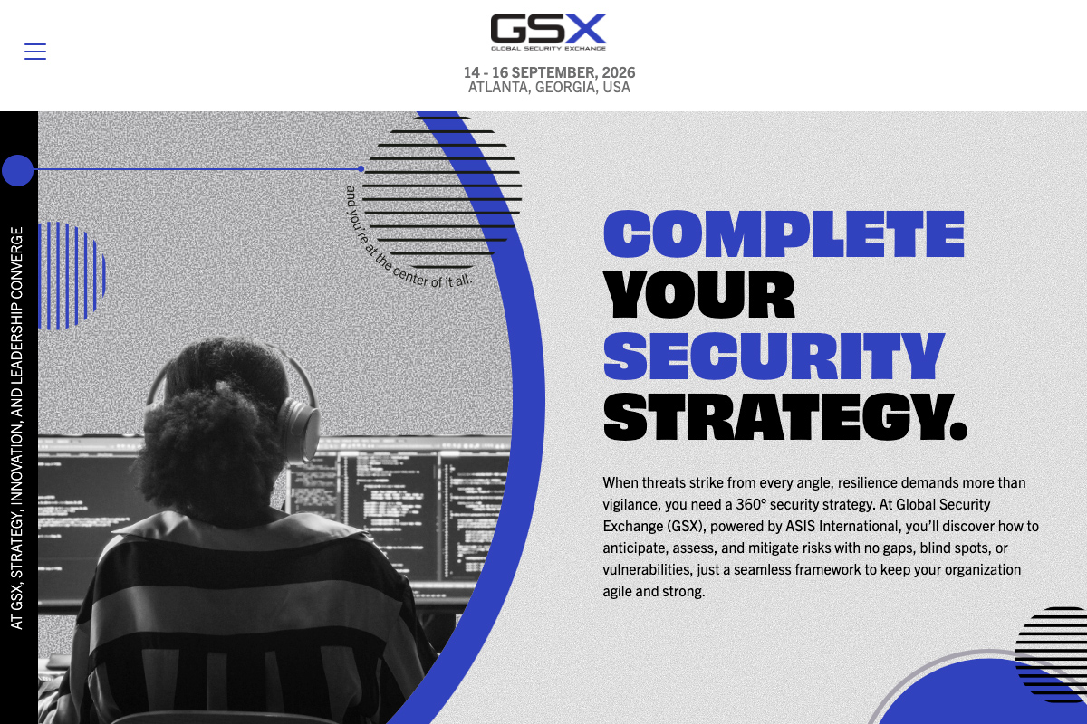 Global Security Exchange | GSX | 14 - 16 September 2026 | Georgia World  Congress Center, Atlanta, Georgia